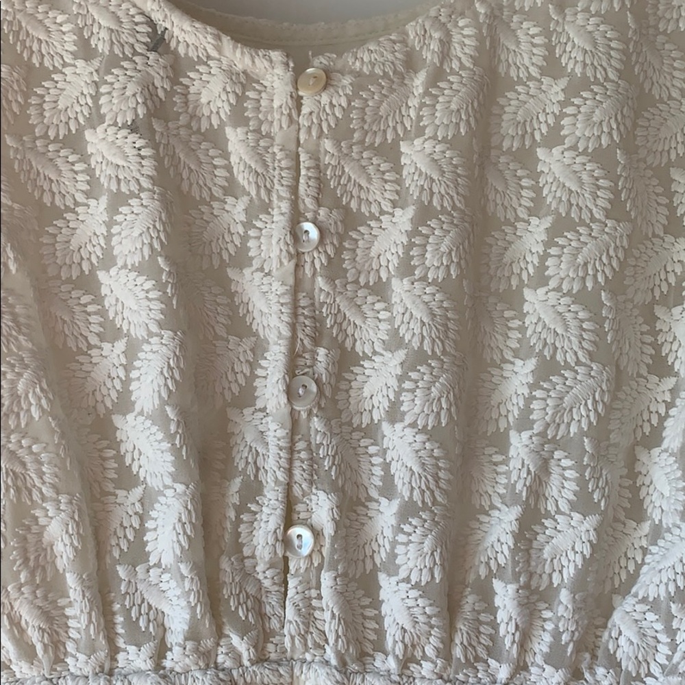 STRADIVARIUS White Summer Dress, Knee Length, S - Picture 4 of 12